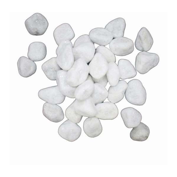 Milky White 10 MM to 80 MM Pebbles Stone